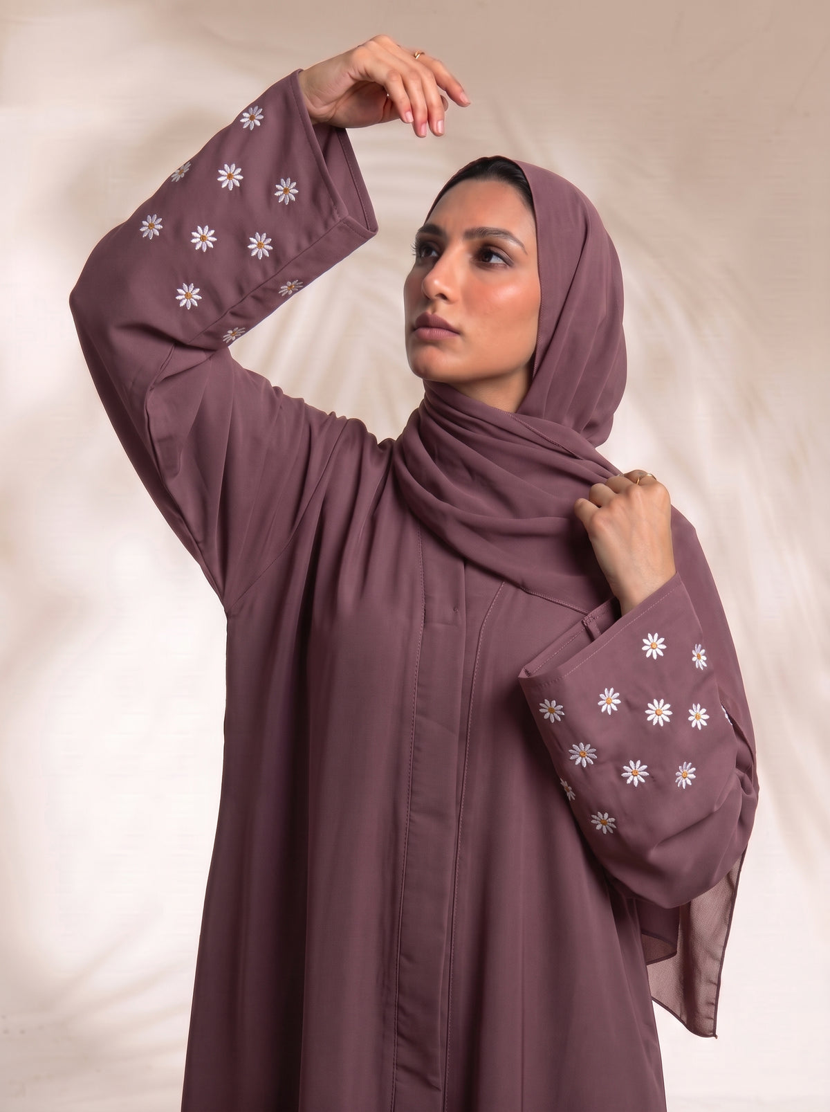 Mini Bloom Abaya - Rosy Finch
