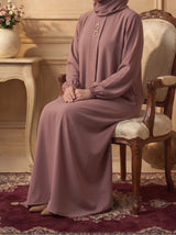 Rs. 1,599 – Everyday Plain Abaya - Cooper Rose