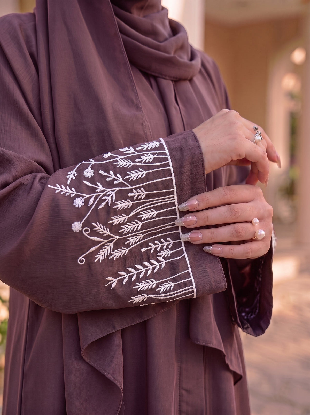 The Wildflower Abaya - Rosy Finch