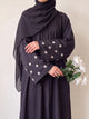 Mini Bloom Abaya - Neutral Purple