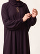 Rs. 1,599 – Everyday Plain Abaya - Deep Mulberry