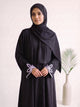 Leaf Cutwork Abayah - Neutral Purple