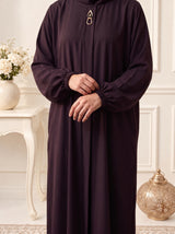 Rs. 1,599 – Everyday Plain Abaya - Deep Mulberry