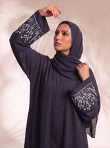 The Wildflower Abaya - Neutral Purple