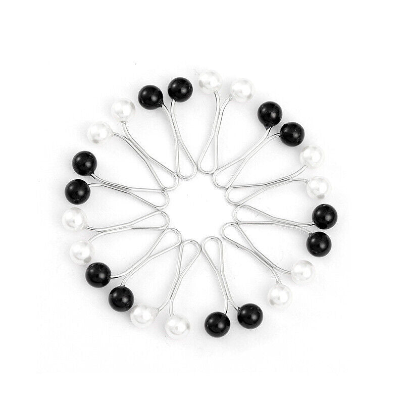 TURKISH HIJAB GRIPS - PACK OF 4 (BLACK & WHITE)