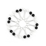 TURKISH HIJAB GRIPS - PACK OF 4 (BLACK & WHITE)