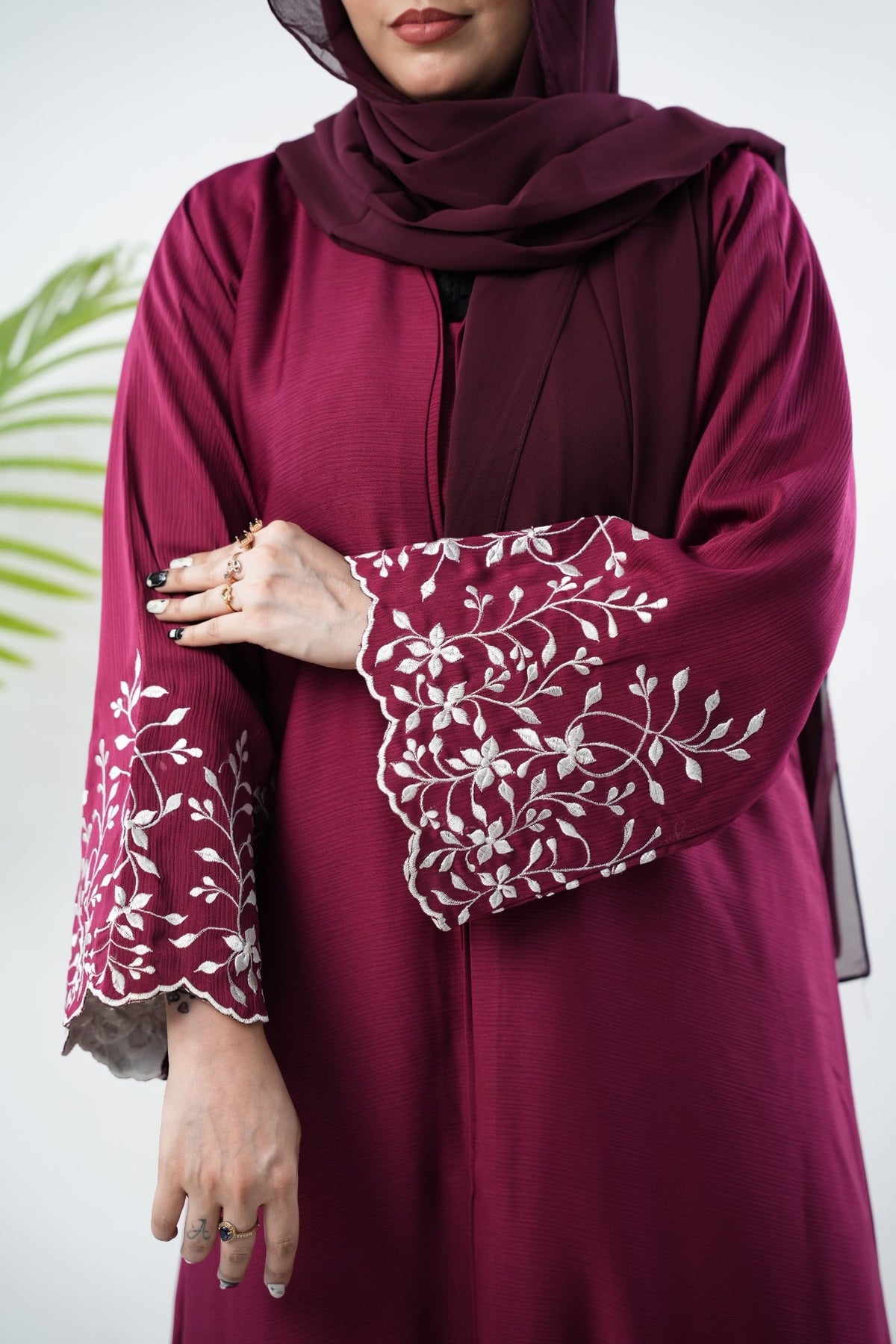 The Petal Cutwork - Deep Berry