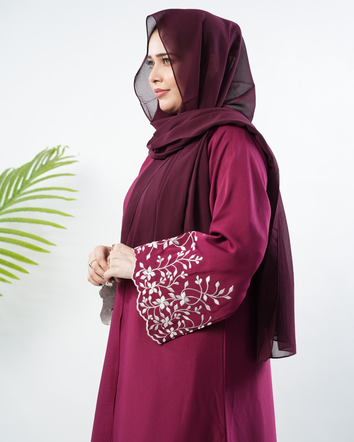 The Petal Cutwork - Deep Berry