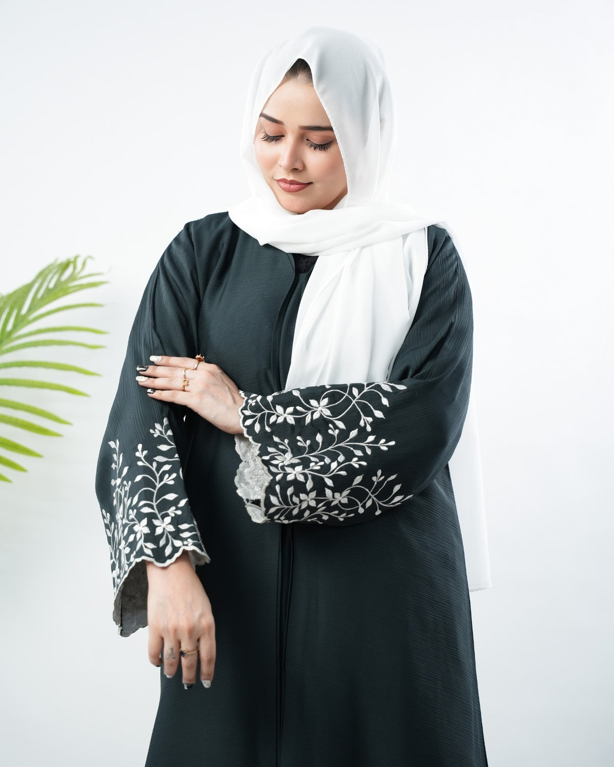 The Petal Cutwork - Dark Teal