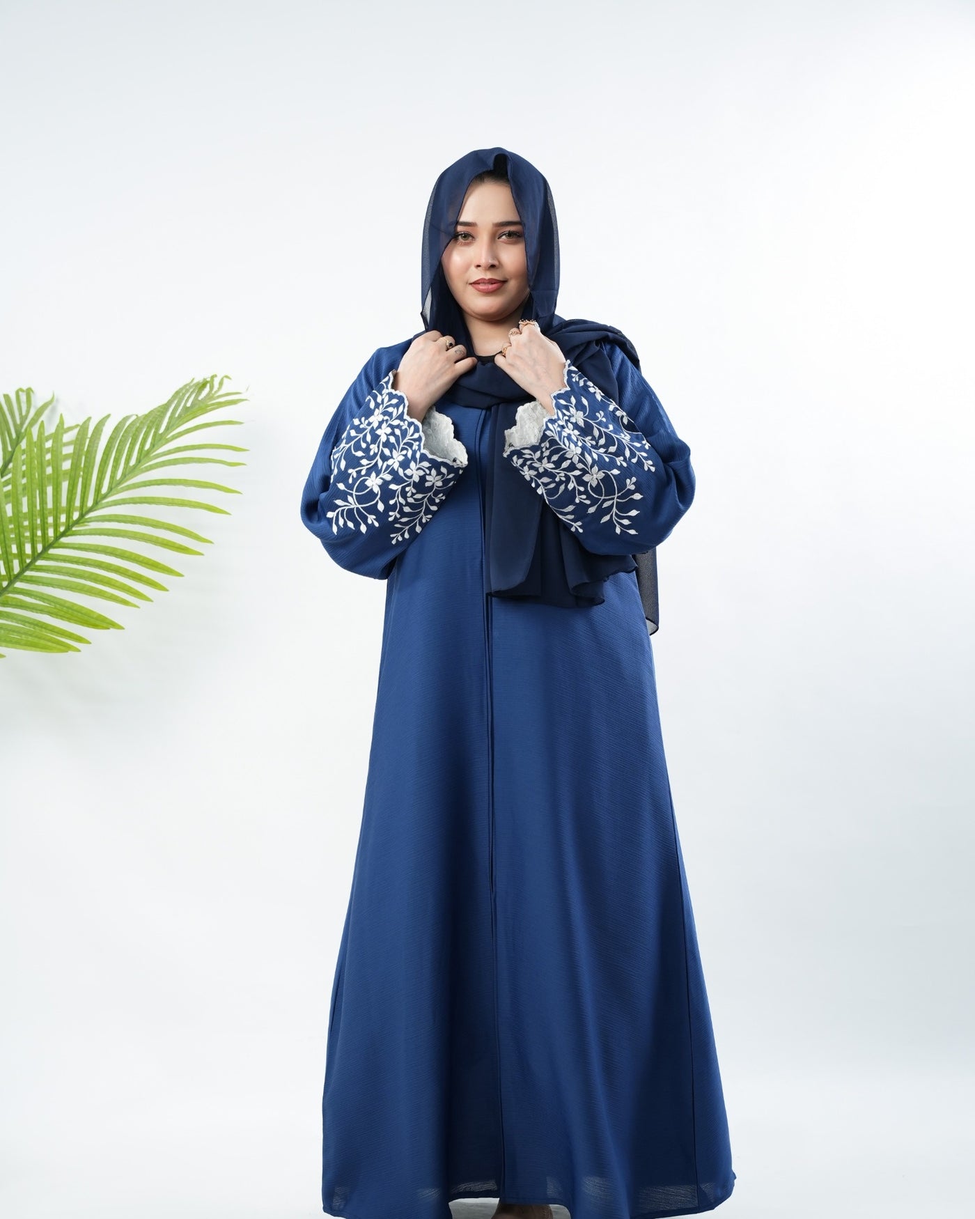 The Petal Cutwork - Sapphire Blue