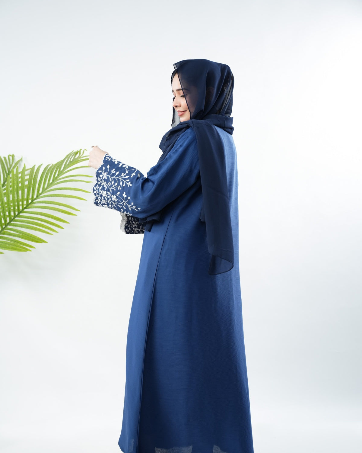 The Petal Cutwork - Sapphire Blue