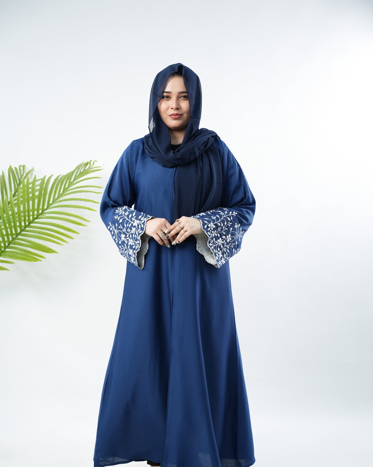 The Petal Cutwork - Sapphire Blue