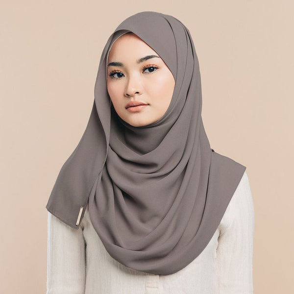 Instant Georgette Hijab with 2 Loop