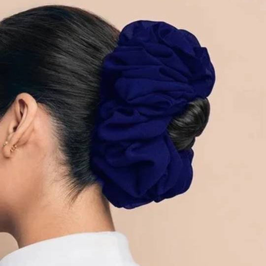 VOLUMIZING GEORGETTE SCRUNCHIE - BLUE