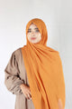 Plain Georgette Orange