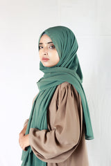 Plain Georgette Turquoisa