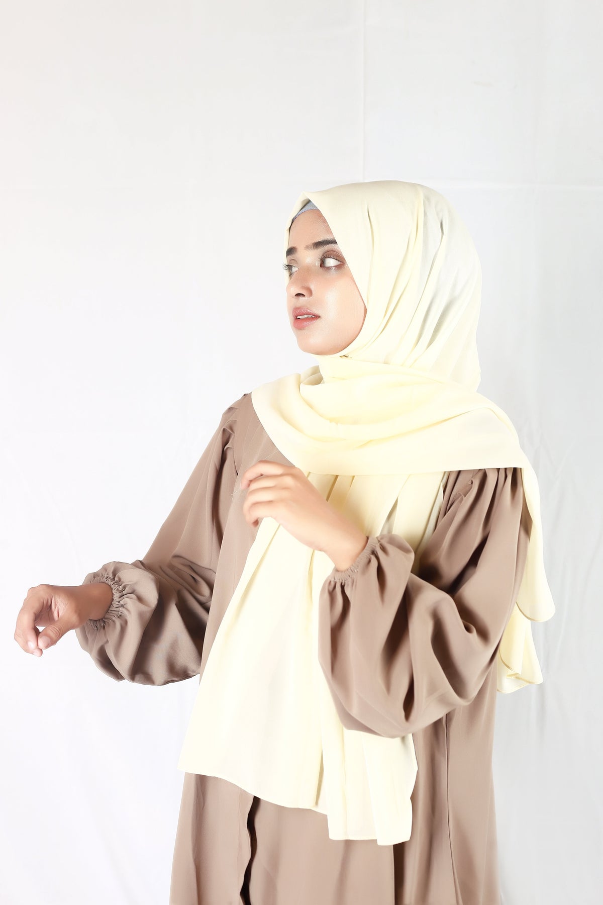 Plain Georgette Butter