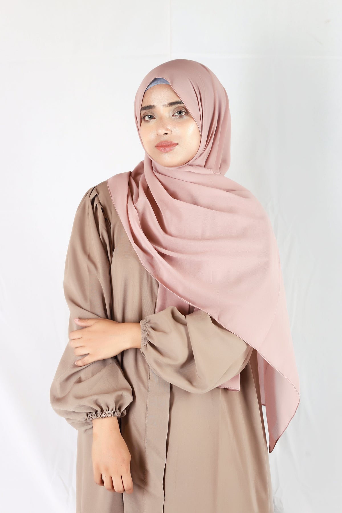 Plain Georgette Nude