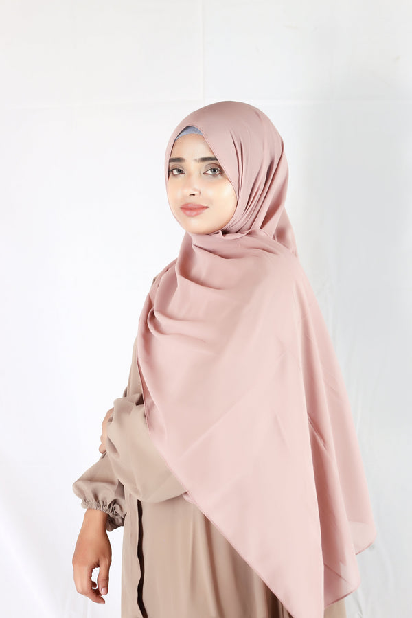 Plain Georgette Nude