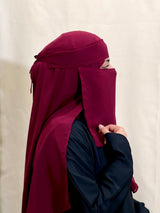 SAUDI NAQAB + Plain Scarf