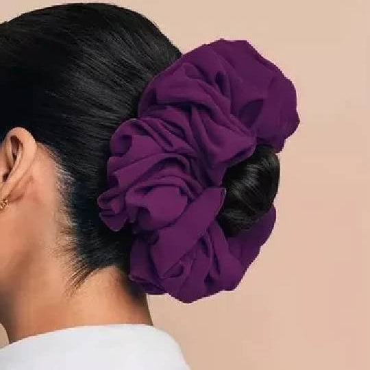 VOLUMIZING GEORGETTE SCRUNCHIE - VIOLET