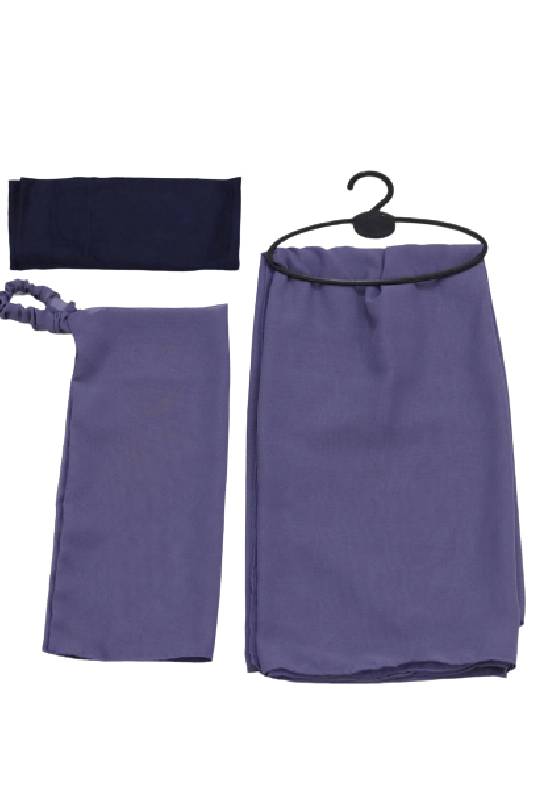 HIJAB KIT-CHARCOAL BLUE