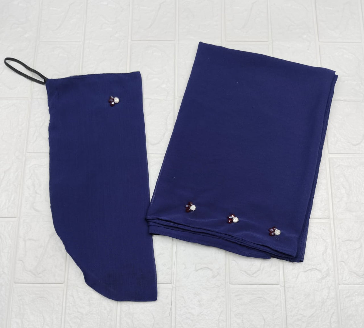 One Layer Stylish Hijab With Naqab