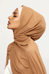 Plain Georgette Cappuccino