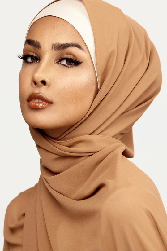 Plain Georgette Cappuccino