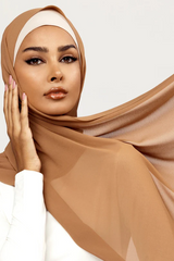Plain Georgette Cappuccino