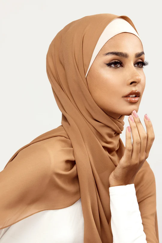 Plain Georgette Cappuccino