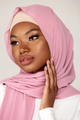 Plain Georgette French Rose