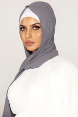 Plain Georgette Smoke