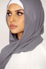 Plain Georgette Smoke