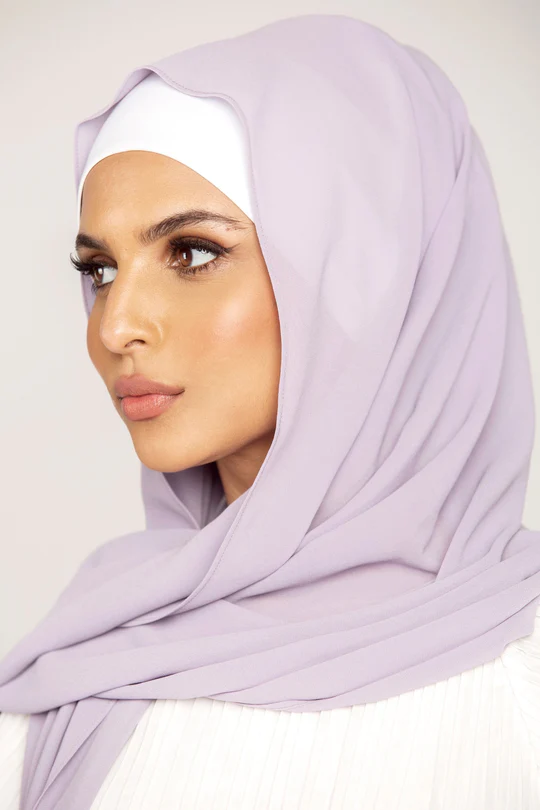 Plain Georgette Periwinkle