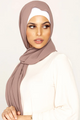 Plain Georgette Taupe