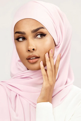 Plain Georgette Baby Pink