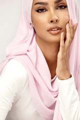 Plain Georgette Baby Pink