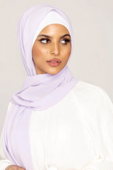 Plain Georgette Lilac