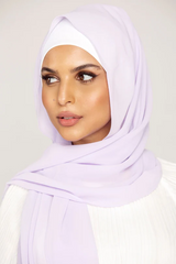 Plain Georgette Lilac