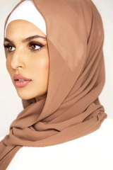 Plain Georgette Espresso
