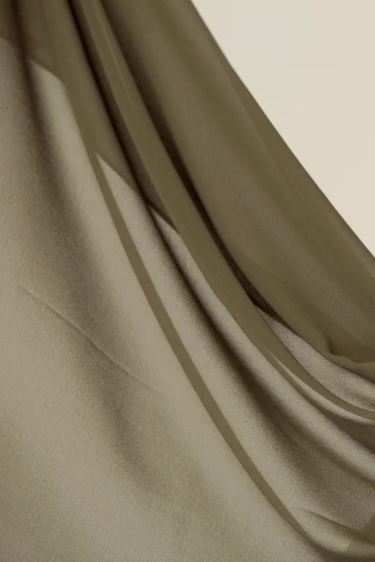 Plain Georgette Sage