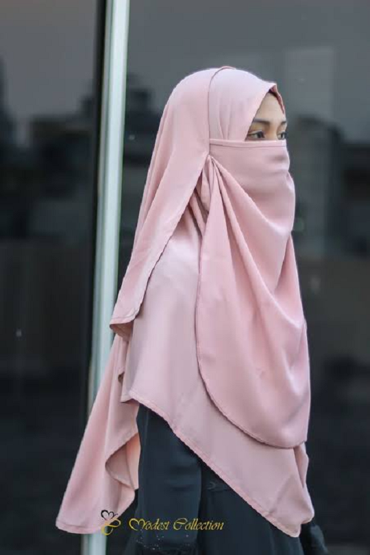 Instant Double Loop Hijab With Niqab
