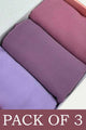 GEORGETTE HIJAB BUNDLES-PACK OF 3