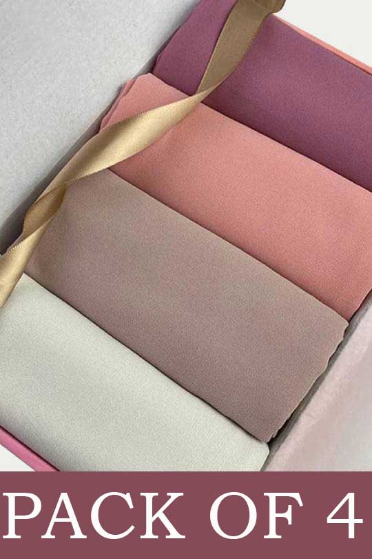 GEORGETTE HIJAB BUNDLES-PACK OF 4