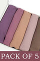 GEORGETTE HIJAB BUNDLES-PACK OF 5